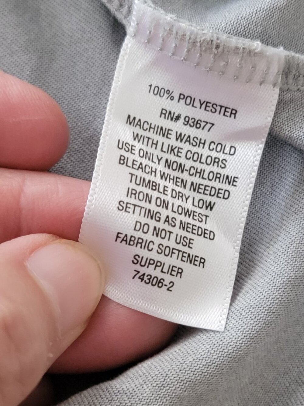 Xersion V Neck Short Sleeve Pale Gray T Shirt - Picture 8 of 8